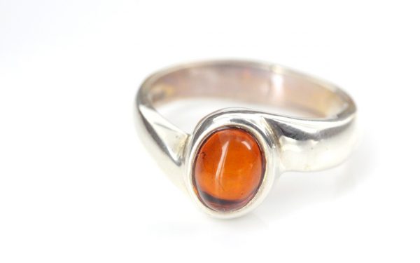 Stylish German Baltic Amber Handmade Elegant Ring in 925 Silver WR324 RRP£55!!!