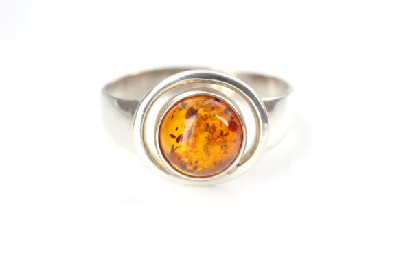 Italian Handmade German Baltic Amber Elegant Ring in 925 Silver WR327 RRP£26!!!