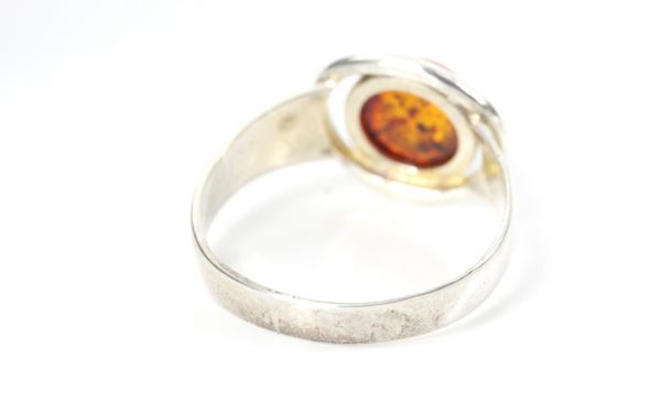 Italian Handmade German Baltic Amber Elegant Ring in 925 Silver WR327 RRP£26!!!