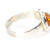 Italian Handmade German Baltic Amber Elegant Ring in 925 Silver WR327 RRP£26!!!