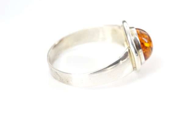 Italian Handmade German Baltic Amber Elegant Ring in 925 Silver WR327 RRP£26!!!