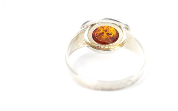 Italian Handmade German Baltic Amber Elegant Ring in 925 Silver WR327 RRP£26!!!