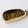 Green Baltic Amber Pendant Italian Style Unique in 925 Silver PE0208 RRP£120!!!