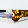 Green Baltic Amber pendant in 925 Silver "Queen" handmade unique PE0200 RRP£275!!!