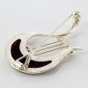 Italian Handmade German Baltic Amber Unique Brooch 925 Silver BD010 RRP£100!!!