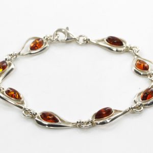 Italian Style German Baltic Amber Elegant Bracelet 925 Sterling Silver BR047 RR120!!!