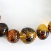 German Rare Unique Green Baltic Amber Beads Necklace adjustable A0047 RRP£1500