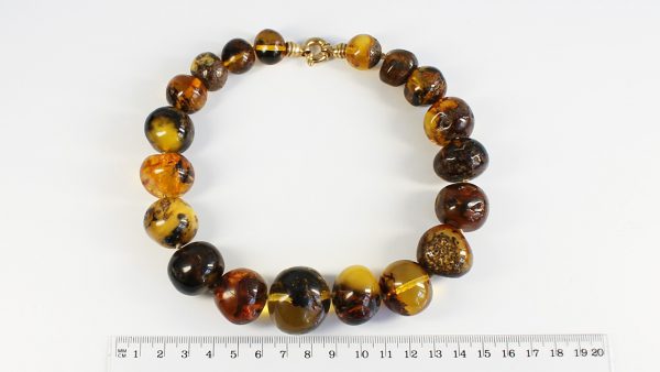 German Rare Unique Green Baltic Amber Beads Necklace adjustable A0047 RRP£1500