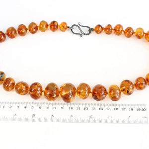 German Natural Baltic Amber Bead Necklace Danish design Large - A0207 RRP£2200!!