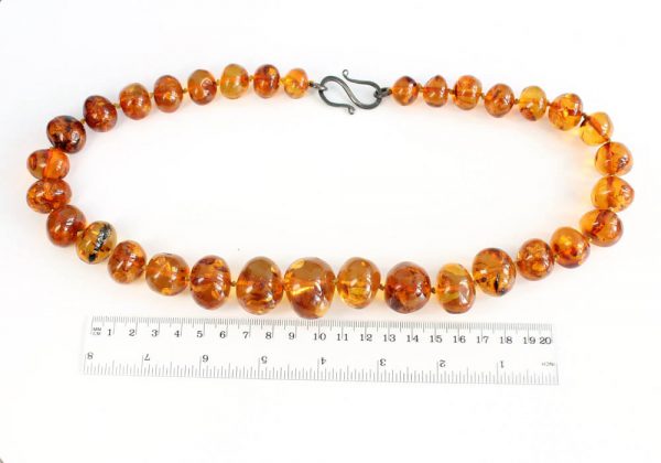 German Natural Baltic Amber Bead Necklace Danish design Large - A0207 RRP£2200!!