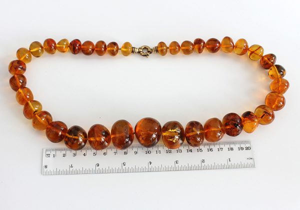 German Baltic Amber Unique Handmade Elegant Beads Large - A0005 RRP£2950!!!