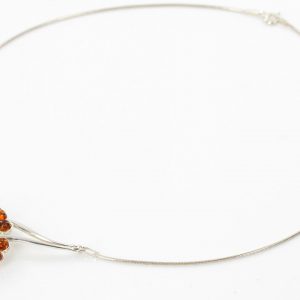 Amber Necklace Handmade German Baltic Amber In 925 Sterling Silver N036 RRP£65!!!