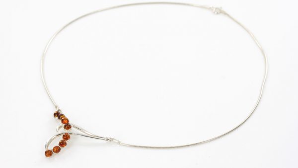 Amber Necklace Handmade German Baltic Amber In 925 Sterling Silver N036 RRP£65!!!