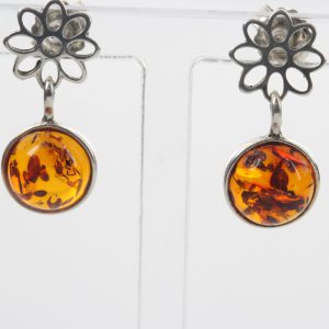 Italian Design German Baltic Amber Handmade Elegant Earrings E0036 RRP£25!!!