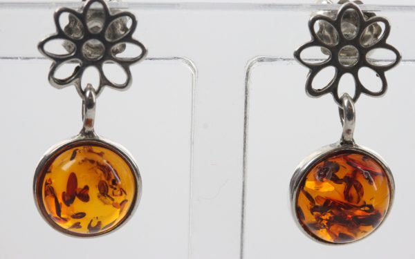 Italian Design German Baltic Amber Handmade Elegant Earrings E0036 RRP£25!!!