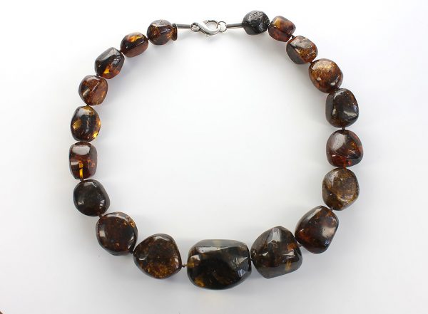 German Green Baltic Amber Unique Genuine Beads Necklace - A0048 RRP£1295!!!