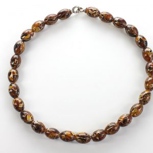 German Baltic Amber Mosaic Unique designer Genuine Beads - A0042 RRP£220!!!