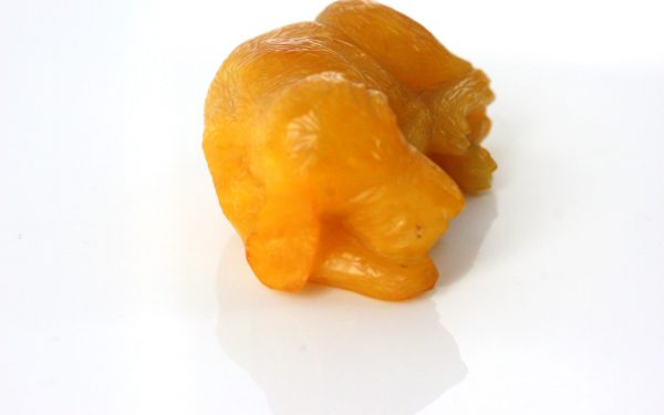 German Baltic Amber Unique Butterscotch Antique Dog Carving CAR0089 RRP£350!!!