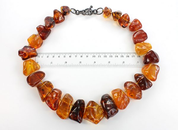 German Baltic Amber Natural Unique Bead Necklace Handmade A0091 – RRP£1995!!!