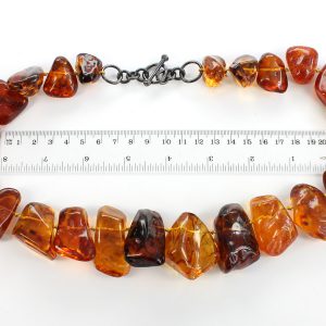 German Baltic Amber Natural Unique Bead Necklace Handmade A0091 – RRP£1995!!!