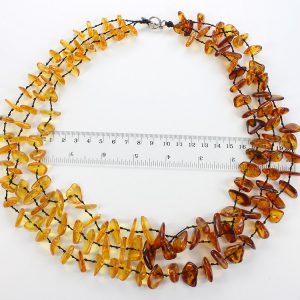 German Healing Unique Two Tone Natural Baltic Amber Necklace -A0083- RRP 380!!!