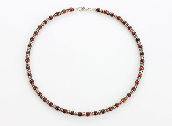 Amber Unique Classic Necklace Handmade Baltic Amber & 925 Silver-A0090- RRP 180