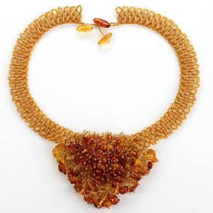 German Handmade Unique Natural Healing Baltic Amber Necklace A0072 RRP 875!!!