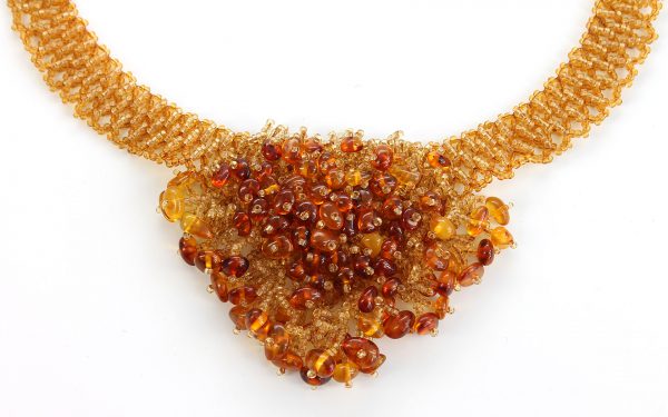 German Handmade Unique Natural Healing Baltic Amber Necklace A0072 RRP 875!!!