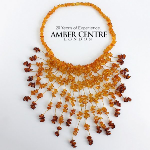 German Healing Handmade Unique Natural Baltic Amber Necklace A0082- RRP£245!!!