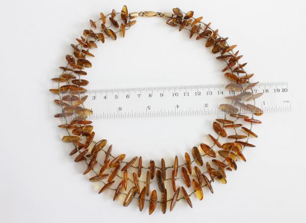 German Healing Unique Natural Baltic Amber Handmade Necklace A0081- RRP 185!!!