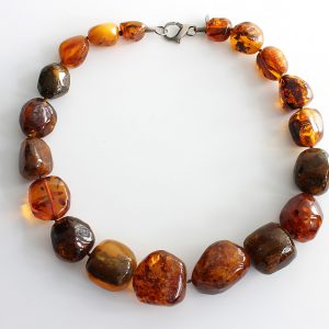 German Baltic Amber Elegant Handmade Unique Bead Necklace A0063 RRP£1495!!!