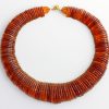 German Handmade Elegant Unique Roman Style Baltic Amber Necklace A0105 RRP£1950!!!