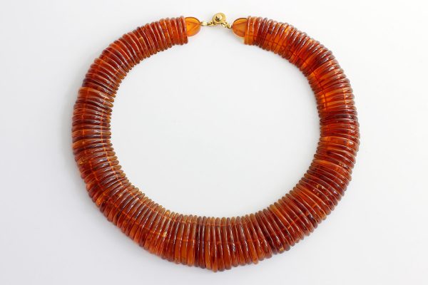 German Handmade Elegant Unique Roman Style Baltic Amber Necklace A0105 RRP£1950!!!