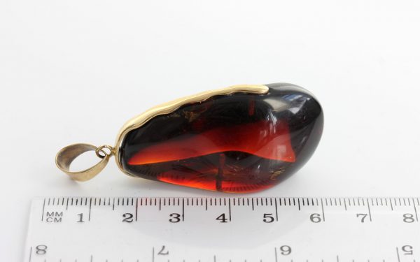 Mexican/Dominican Unique and Rare Amber Pendant in 9ct Gold - GPM007- RRP£625!!!