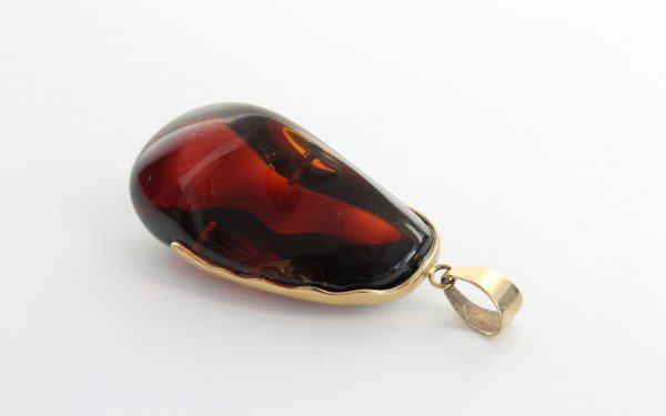 Mexican/Dominican Unique and Rare Amber Pendant in 9ct Gold - GPM007- RRP£625!!!