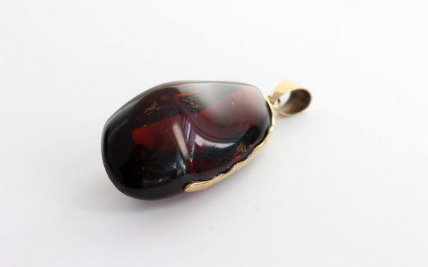 Mexican/Dominican Unique and Rare Amber Pendant in 9ct Gold - GPM007- RRP£625!!!