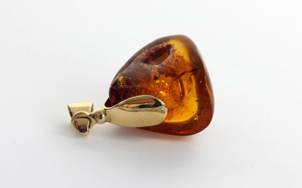 Mexican/Dominican Amber Pendant in 14ct Gold Unique and Rare - GPM015 RRP£625!!!