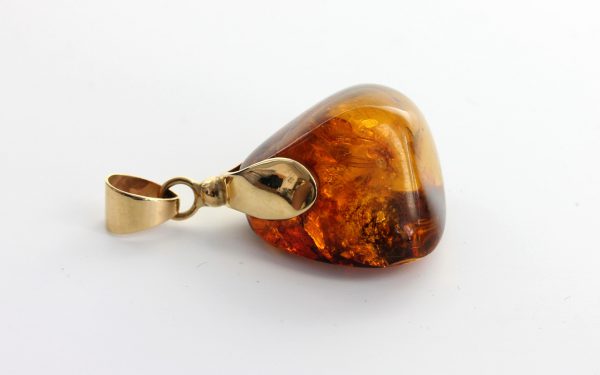 Mexican/Dominican Amber Pendant in 14ct Gold Unique and Rare - GPM015 RRP£625!!!