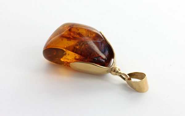 Mexican/Dominican Amber Pendant in 14ct Gold Unique and Rare - GPM015 RRP£625!!!