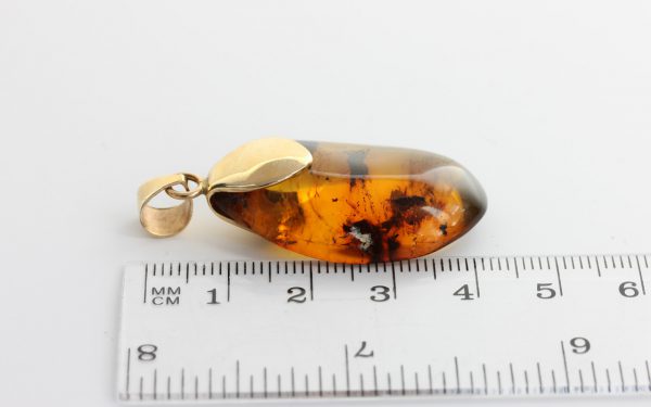 Mexican/Dominican Amber Pendant in 14ct solid Gold Unique and Rare- GPM018 RRP£525!!!