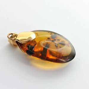 Mexican/Dominican Amber Pendant in 14ct solid Gold Unique and Rare- GPM018 RRP£525!!!