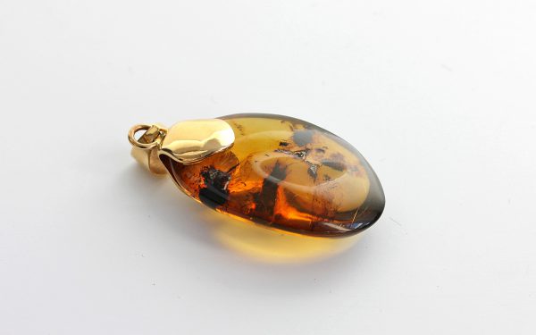 Mexican/Dominican Amber Pendant in 14ct solid Gold Unique and Rare- GPM018 RRP£525!!!