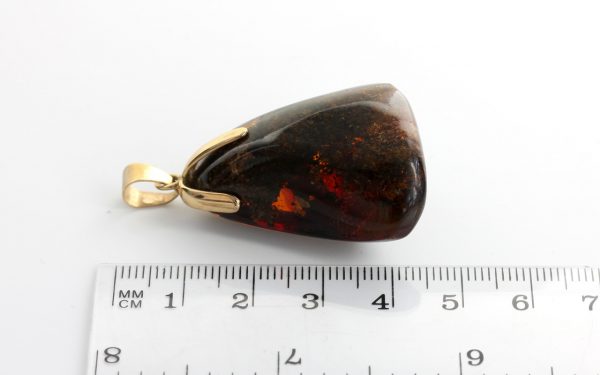 Mexican/Dominican Amber Pendant Unique and Rare in 9ct Gold -GPM008-RRP£495!!!