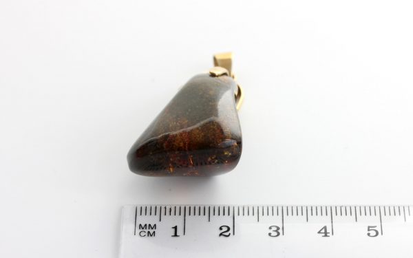 Mexican/Dominican Amber Pendant Unique and Rare in 9ct Gold -GPM008-RRP£495!!!