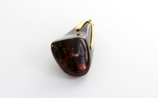 Mexican/Dominican Amber Pendant Unique and Rare in 9ct Gold -GPM008-RRP£495!!!