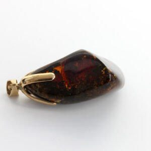 Mexican/Dominican Amber Pendant Unique and Rare in 9ct Gold -GPM008-RRP£495!!!