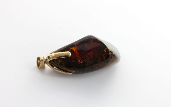 Mexican/Dominican Amber Pendant Unique and Rare in 9ct Gold -GPM008-RRP£495!!!