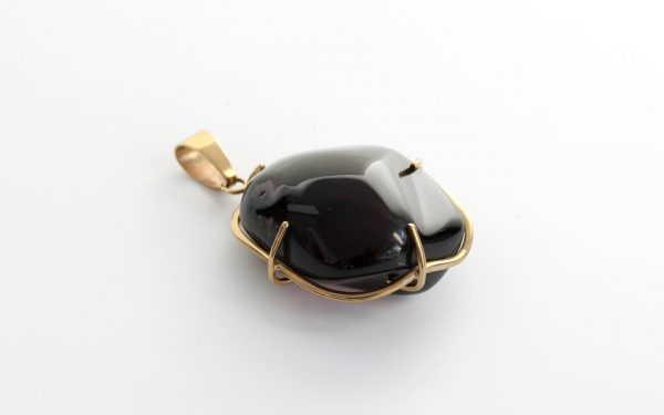 Mexican/Dominican Unique and Rare Amber Pendant in 9ct solid Gold -GPM002- RRP£625!!!