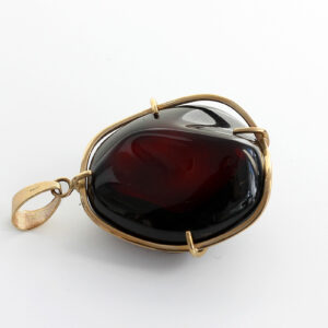 Mexican/Dominican Unique and Rare Amber Pendant in 9ct solid Gold -GPM002- RRP£625!!!