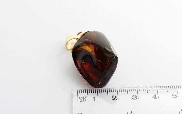 Mexican/Dominican Unique and Rare Amber Pendant in 14ct solid Gold -GPM006-RRP£595!!!